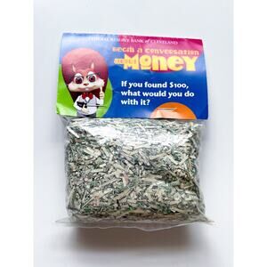 Federal Reserve Bank of Cleveland Real Shredded US Currency Educational Novelty